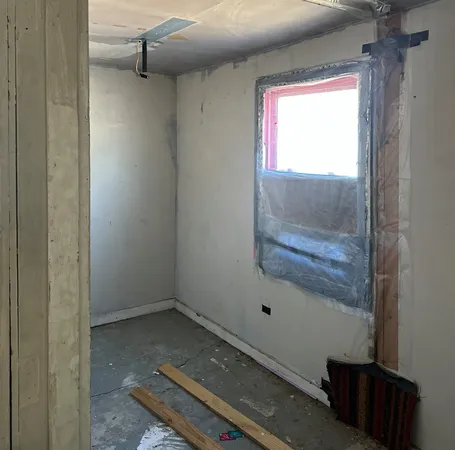 a room with a window