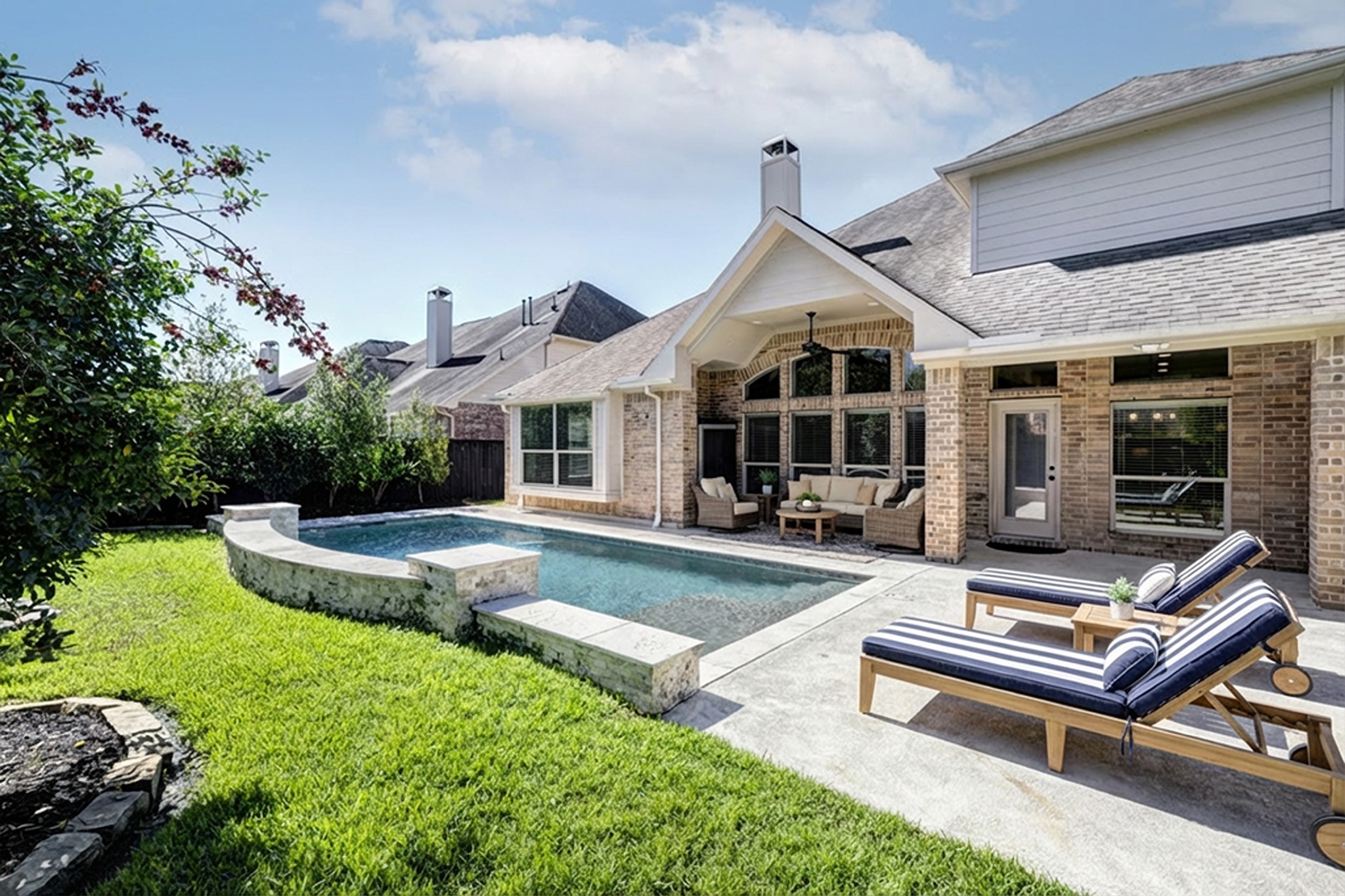 11 Red Wagon Drive Spring, TX 77389 - Photo 28 of 32 Pool season is calling, and what better way to enjoy than in your private pool! Photo is virtually furnished.