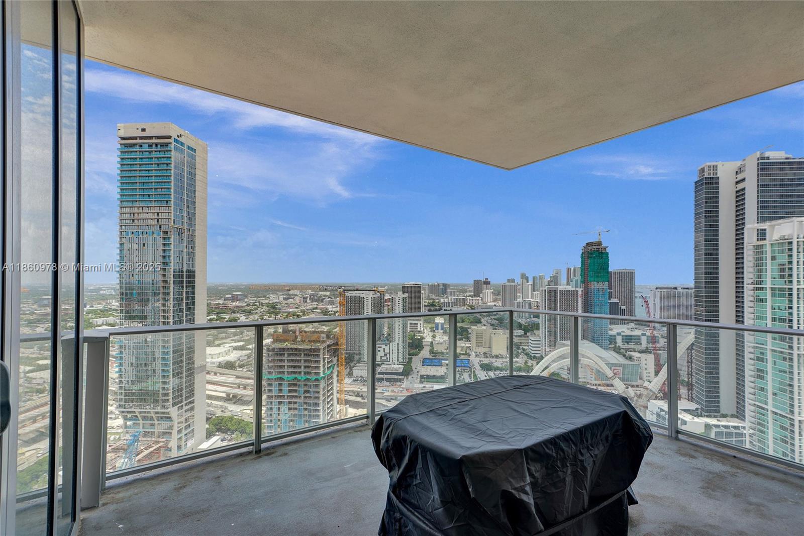 851 Northeast 1st Avenue, Unit 3800 Miami, FL 33132 - Photo 14 of 29 a view of a balcony with city view