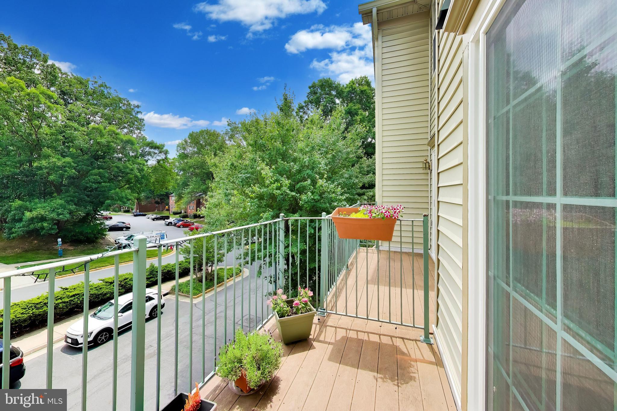 11830 Breton Court, Unit 23B Reston, VA 20191 - Photo 40 of 43 Upper Balcony off kitchen
