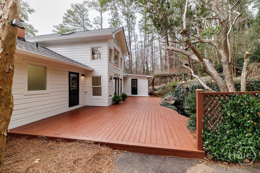 550 Fortson Road Athens, GA 30606 - Photo 36 of 50 Deck with entrances to in-law suite, sunroom and mudroom