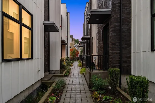 a view of a pathway of a house
