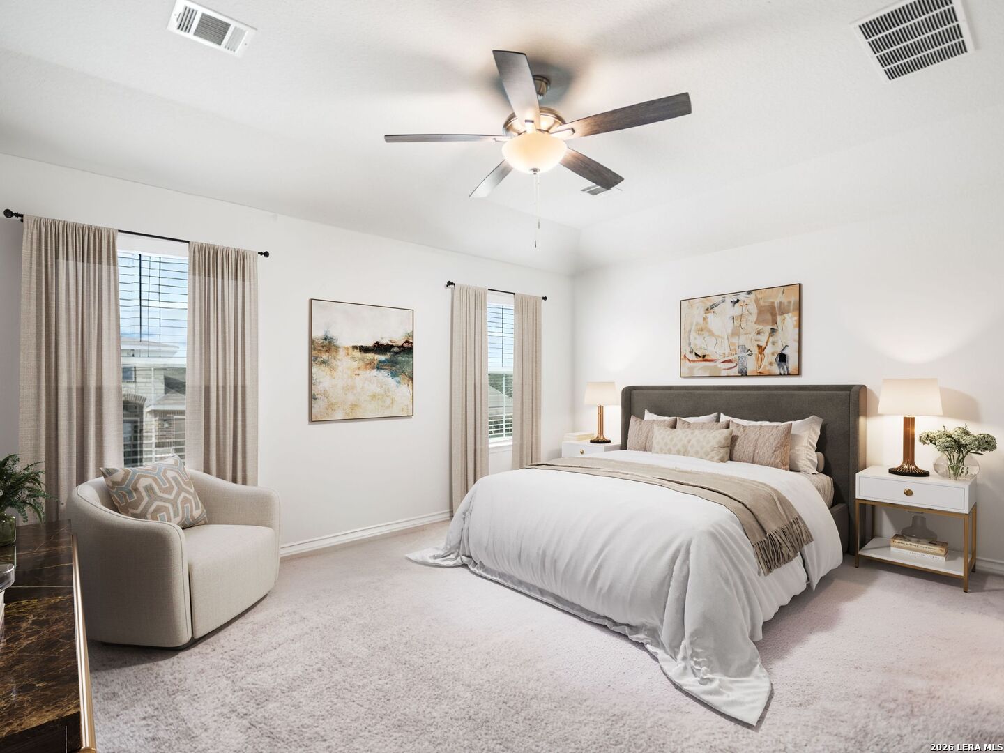 432 Salt Fork Cibolo, TX 78108 - Photo 11 of 19 a spacious bedroom with a bed and glass window