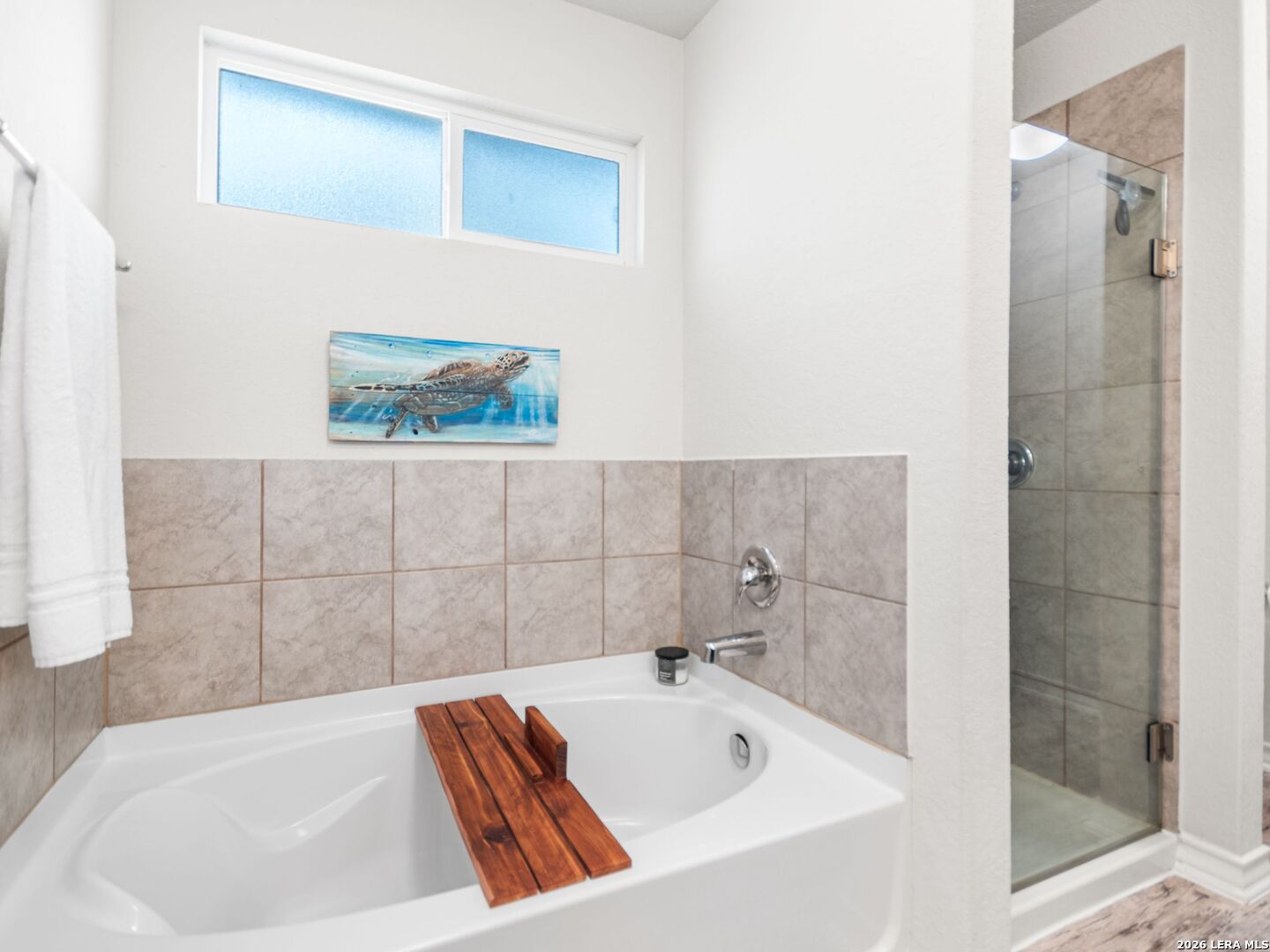 432 Salt Fork Cibolo, TX 78108 - Photo 12 of 19 a bathroom with a tub and shower