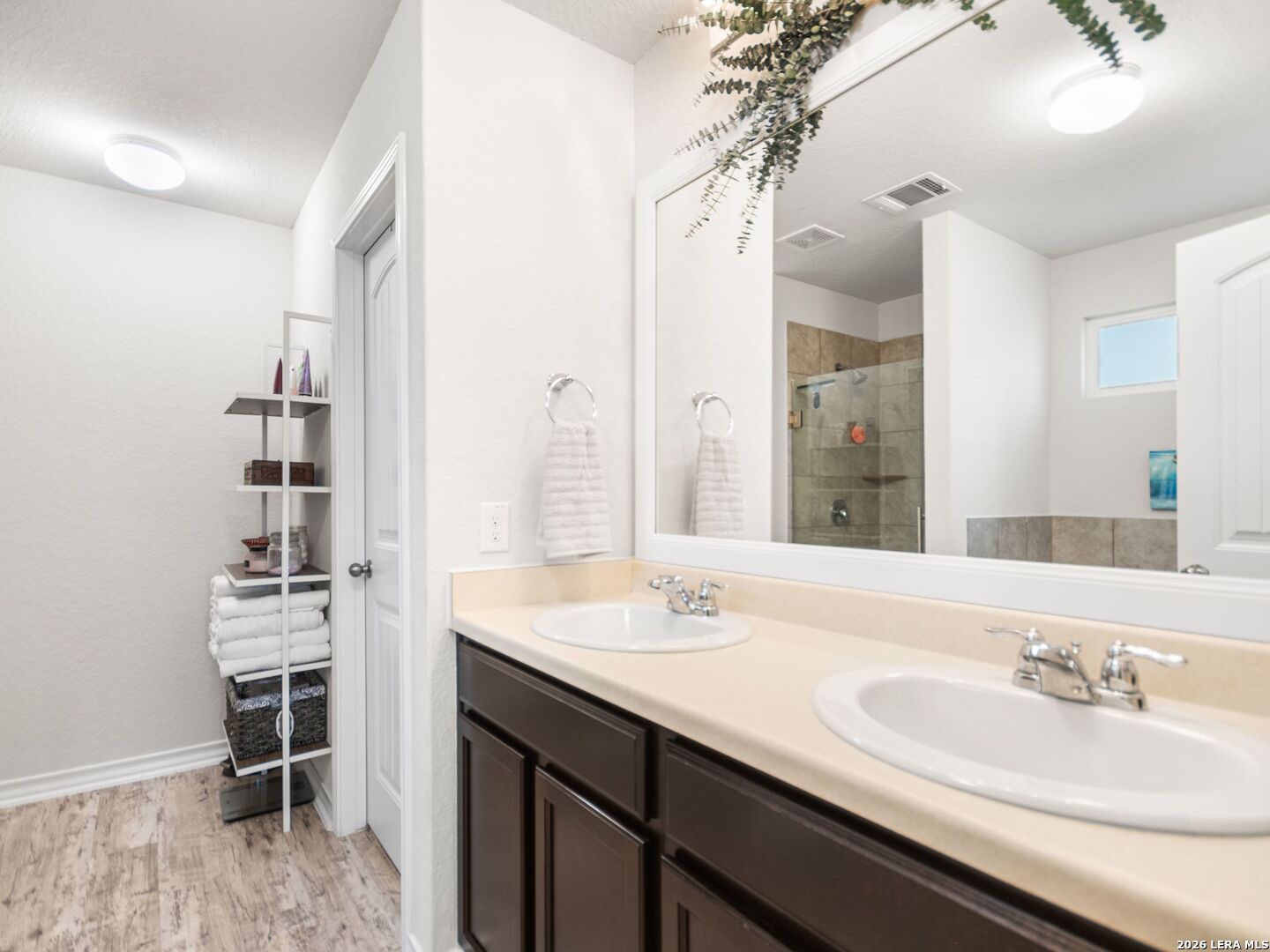 432 Salt Fork Cibolo, TX 78108 - Photo 13 of 19 a bathroom with a sink double vanity and a mirror