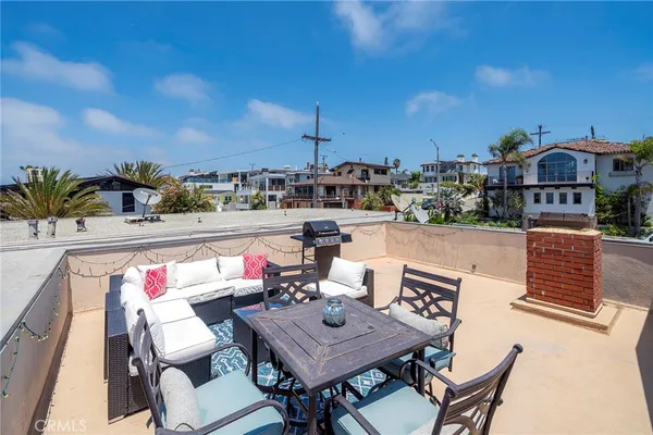 a outdoor space with furniture