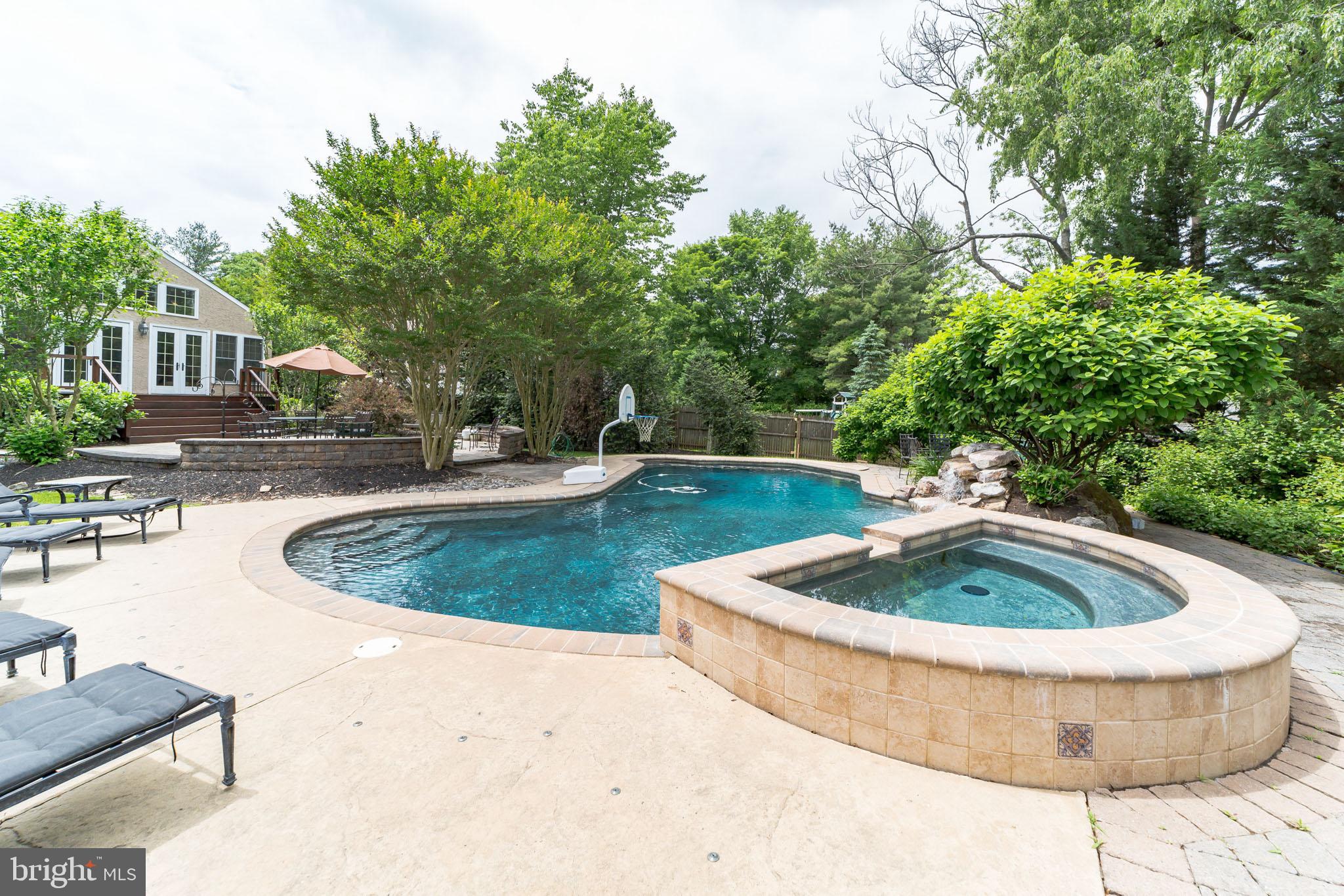785 Gulph Road Wayne, PA 19087 - Photo 35 of 38 Pool and raised hot tub