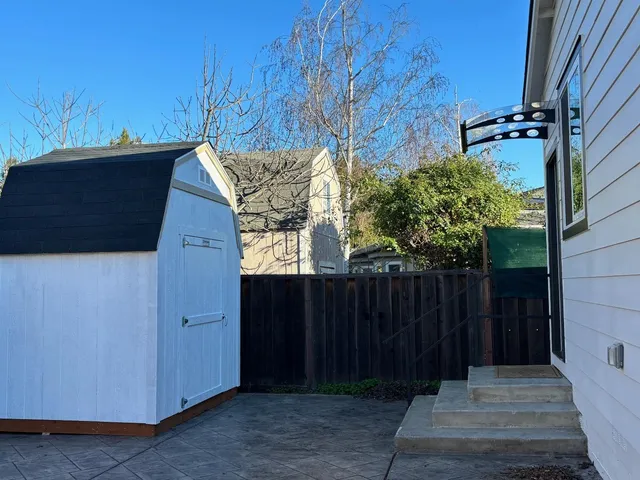 a view of outdoor space and deck