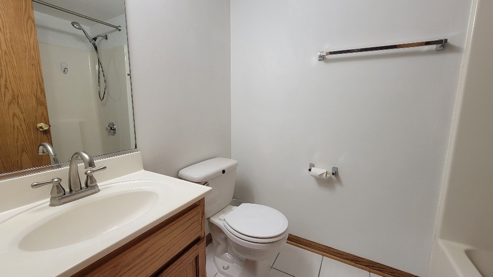 18100 Rita Road, Unit 2D Tinley Park, IL 60477 - Photo 21 of 28 a bathroom with a sink toilet and shower