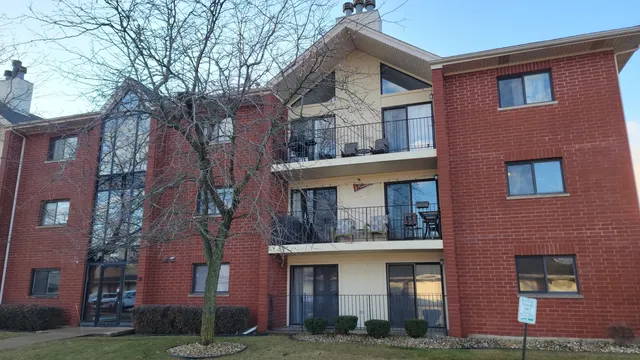 a front view of a building