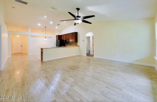 a outdoor living space with furniture and garden