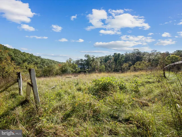 a view of a lake with houses in the back