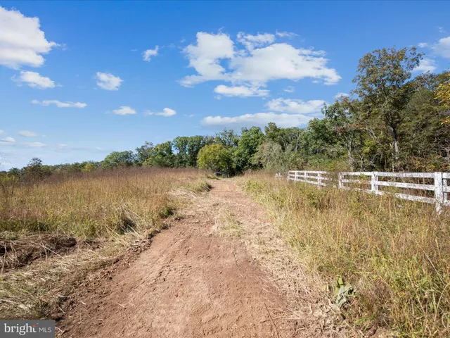 a view of a lake with a yard
