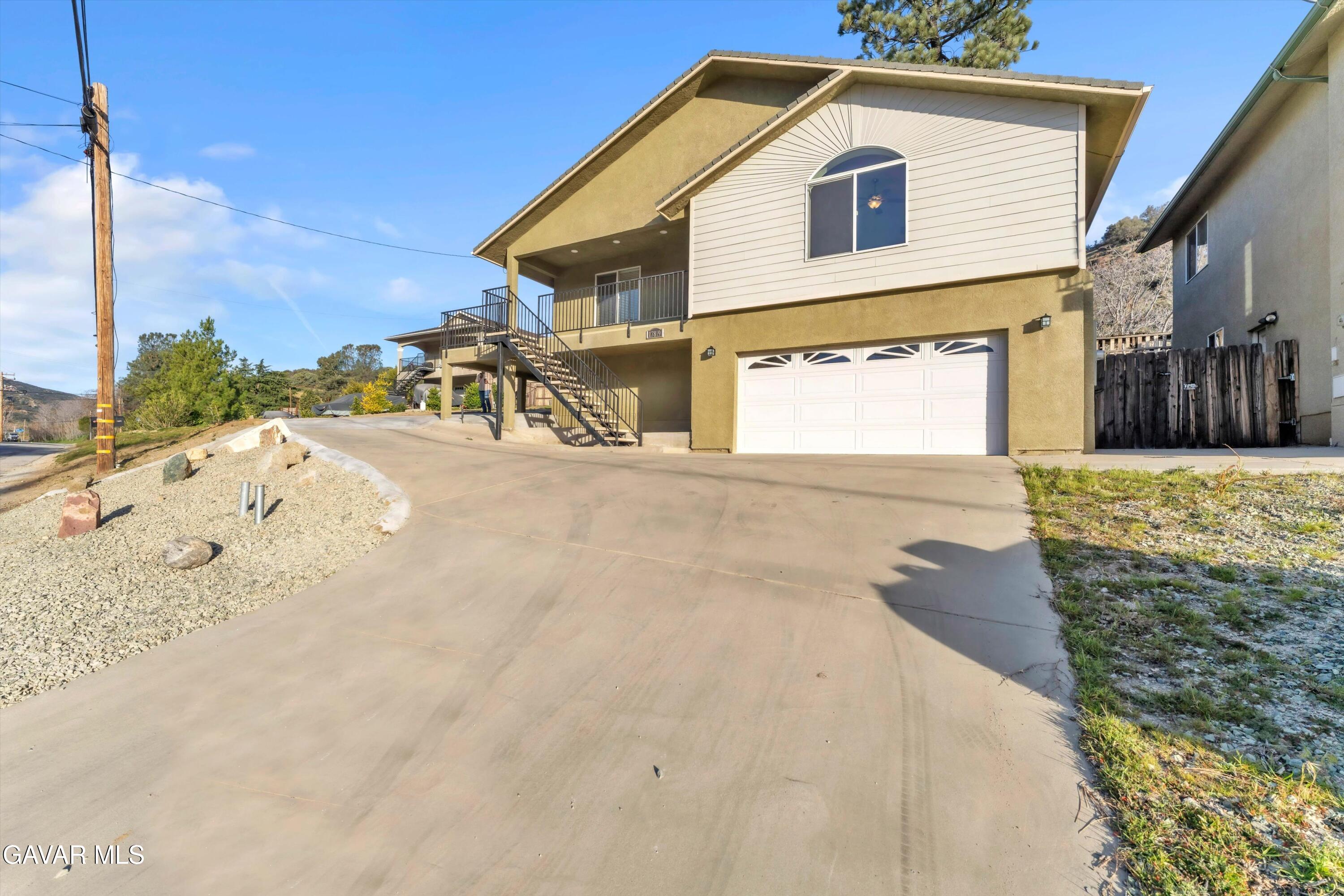 a view of a house with a outdoor space