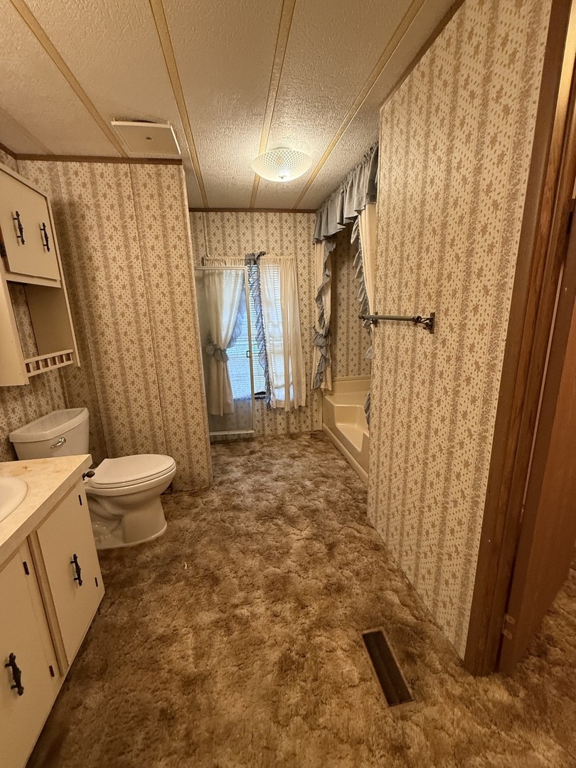602 Tanglewood Road Matteson, IL 60443 - Photo 19 of 26 a bathroom with a granite countertop sink toilet and shower