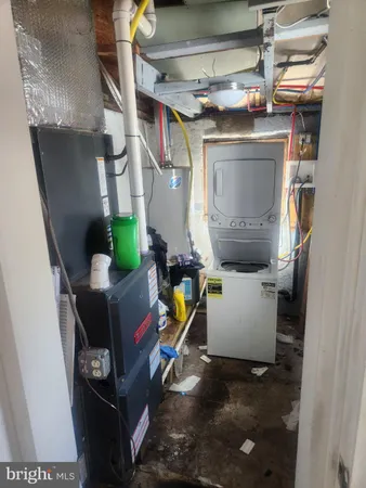a view of storage and utility room