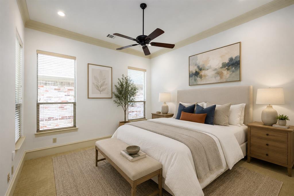 6139 Northaven Road Dallas, TX 75230 - Photo 17 of 33 Virtually Staged Secondary Bedroom