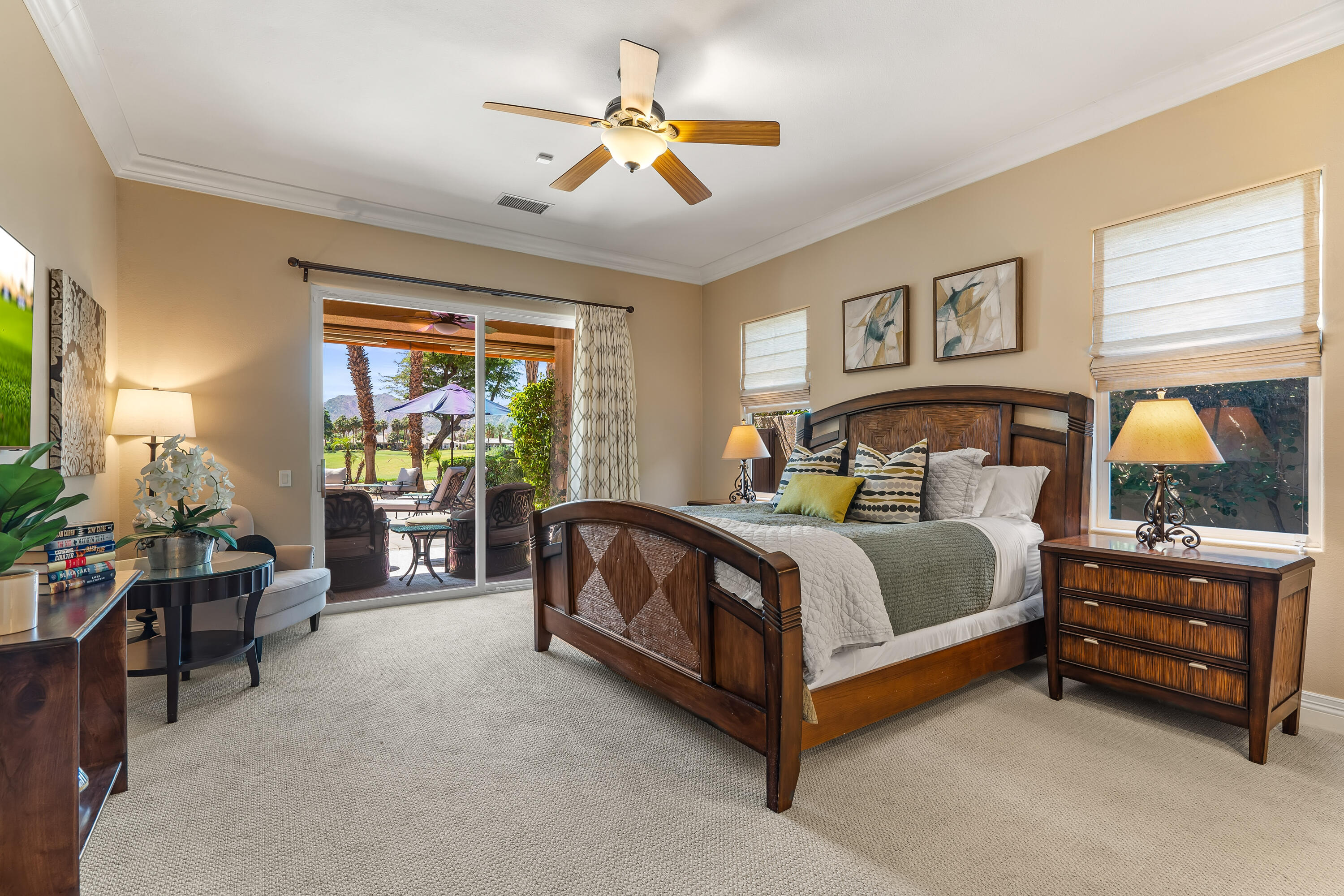 56925 Mountain View La Quinta, CA 92253 - Photo 4 of 57 Primary Bedroom w/pool & mtn views