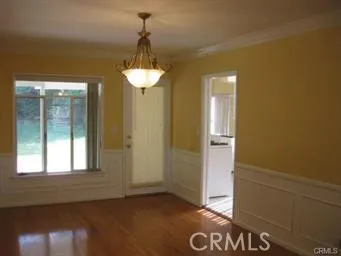 a view of a livingroom with a chandelier