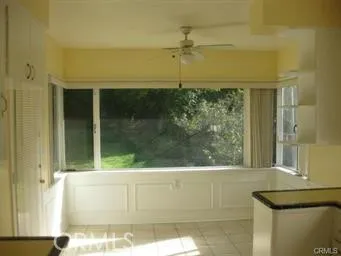a view of a glass door