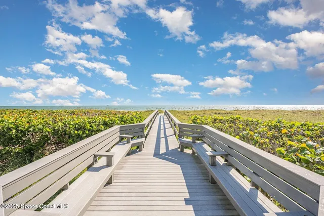 a view of outdoor space with seating