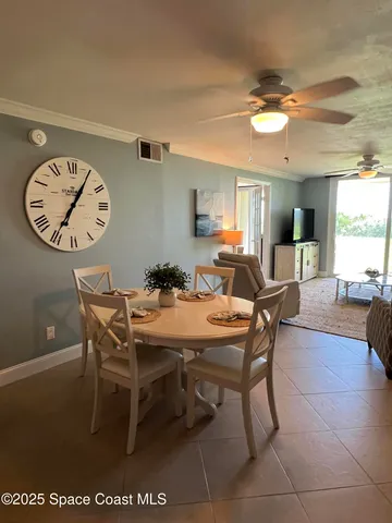 a view of a dining room and livingroom view