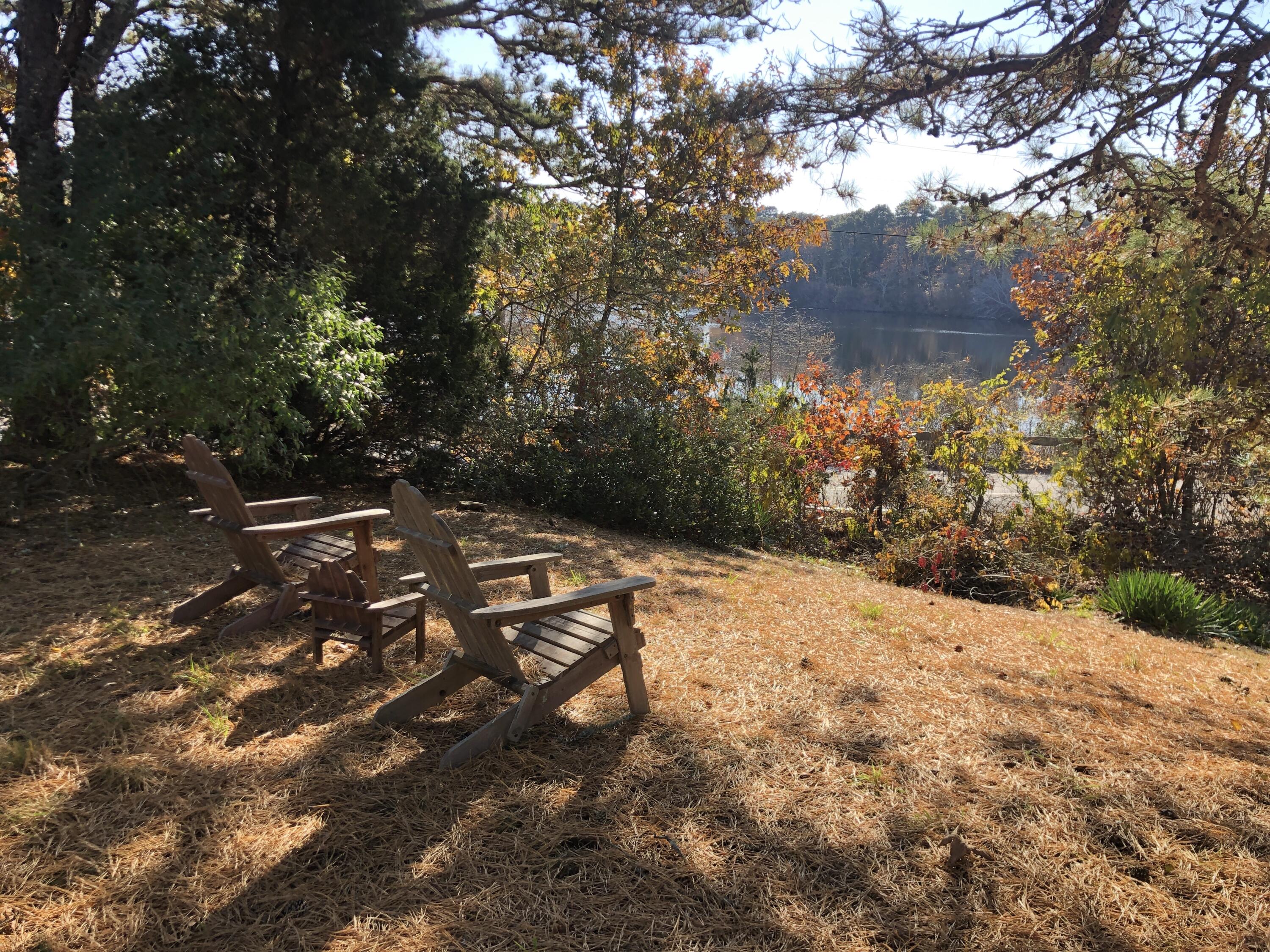 a backyard of a house