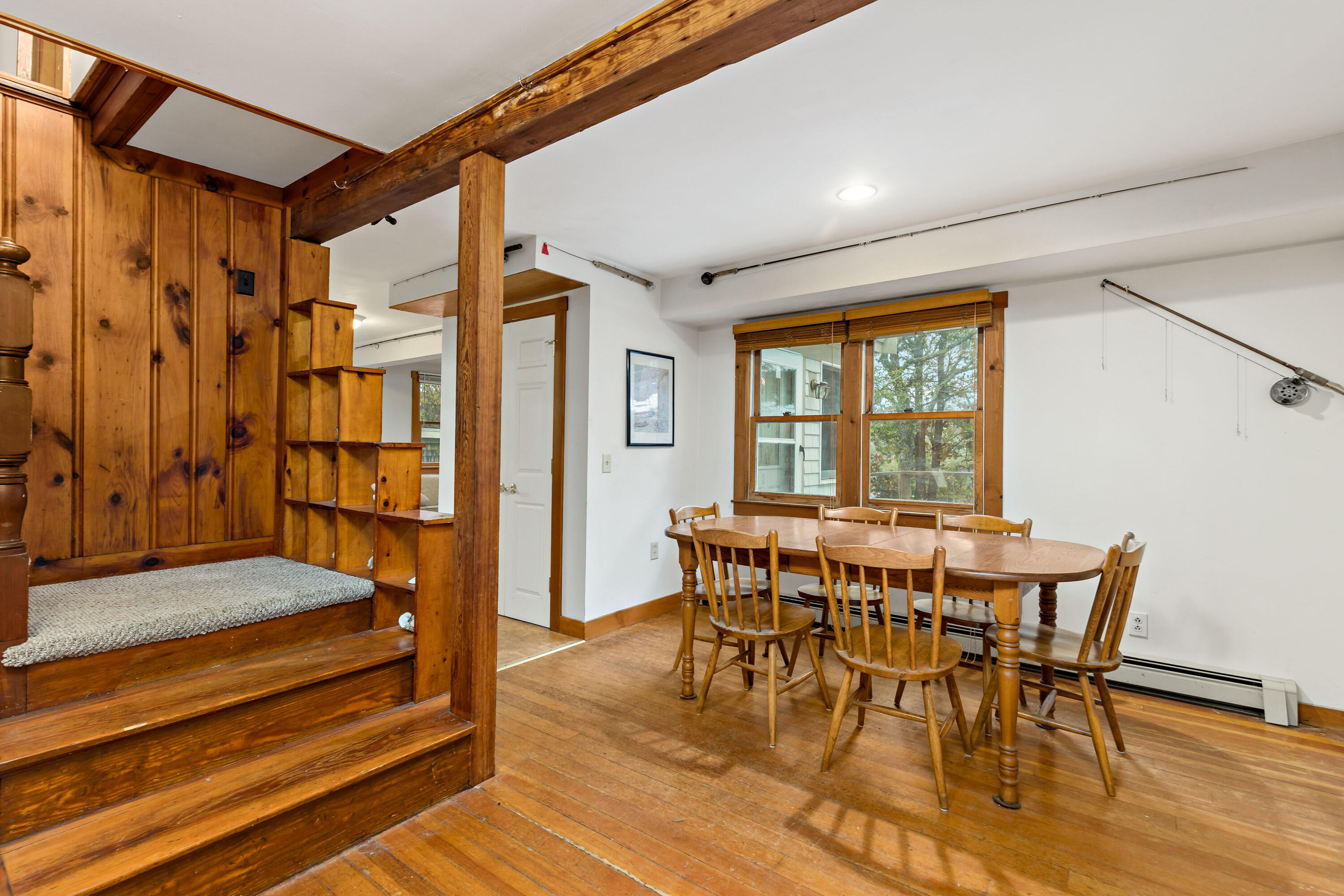 520 Samoset Road Eastham, MA 02642 - Photo 18 of 46 a view of a dining room with furniture window and wooden floor