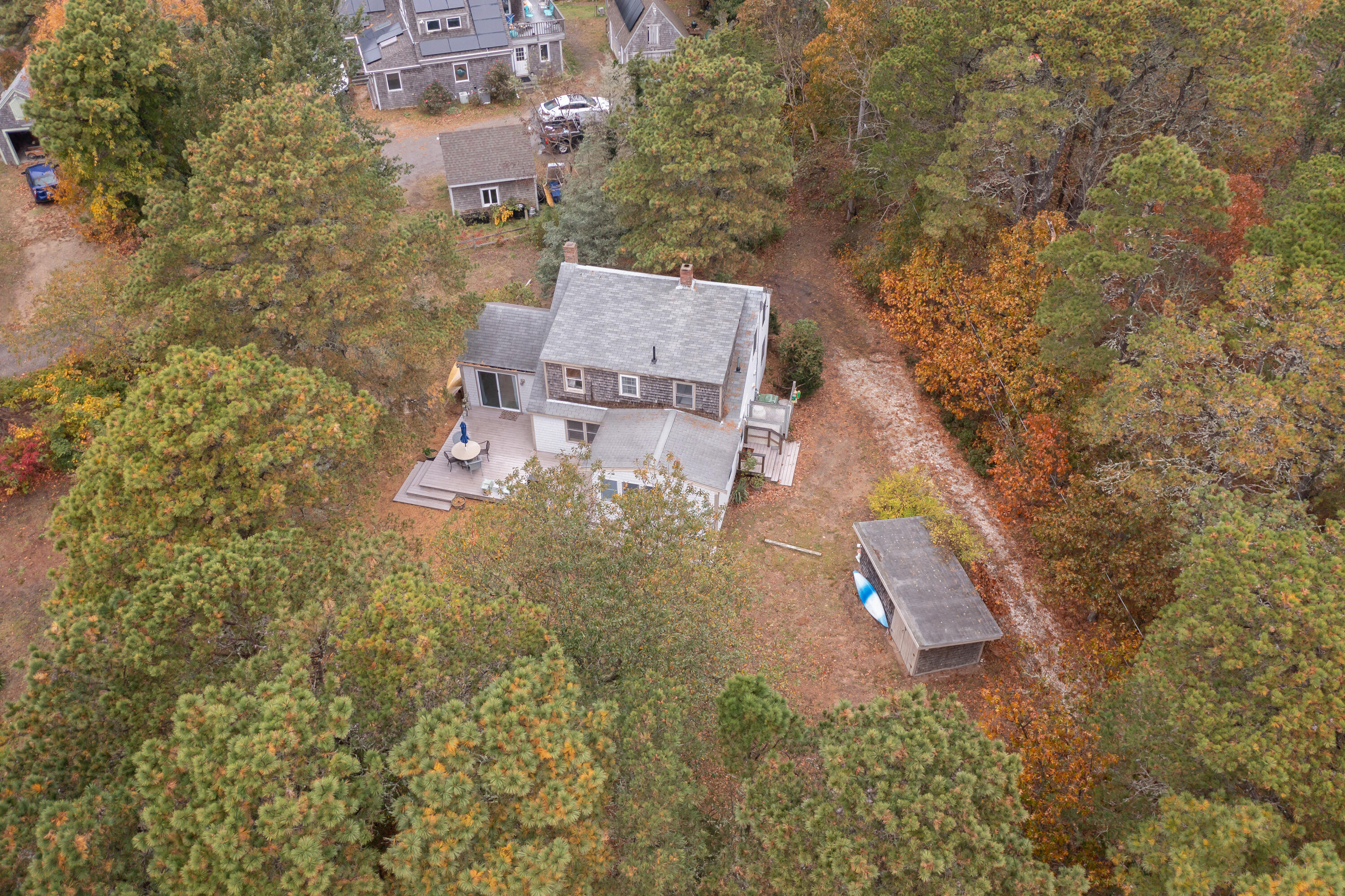 520 Samoset Road Eastham, MA 02642 - Photo 41 of 46 an aerial view of residential house with outdoor space