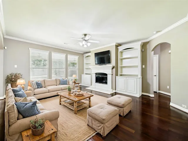 a living room with furniture or fireplace and a flat screen tv