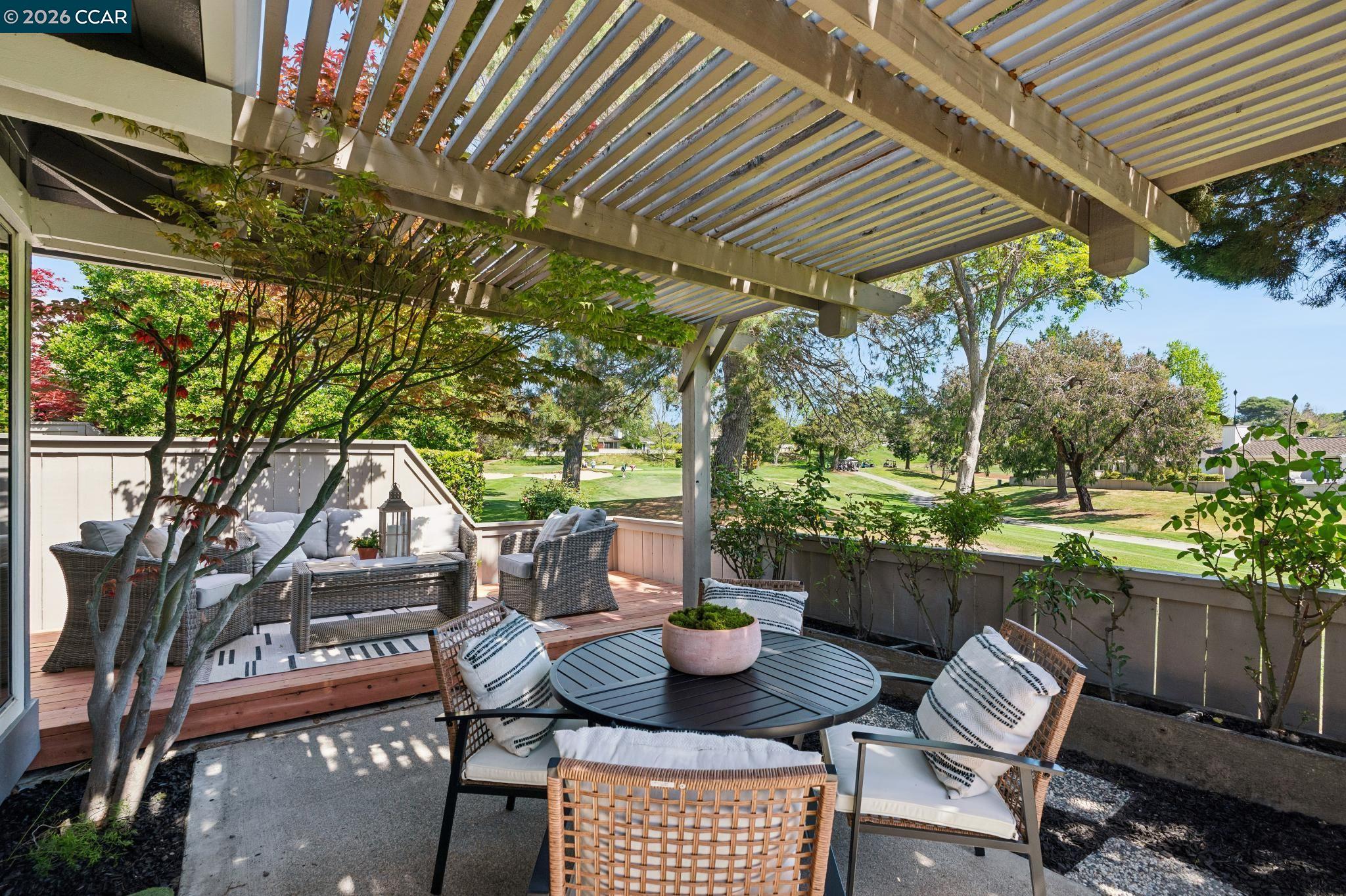 1864 St George Road Danville, CA 94526 - Photo 36 of 39 a view of a chairs and table in the patio