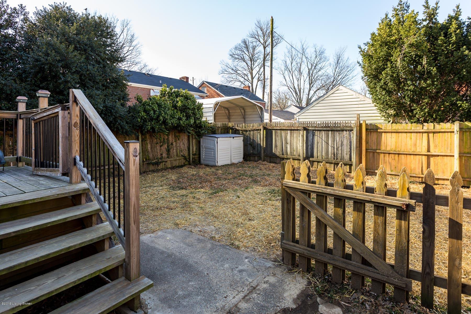 318 Iola Road Louisville, KY 40207 - Photo 27 of 28 Partially fenced backyard