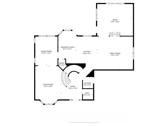 a picture of a bench in a white building