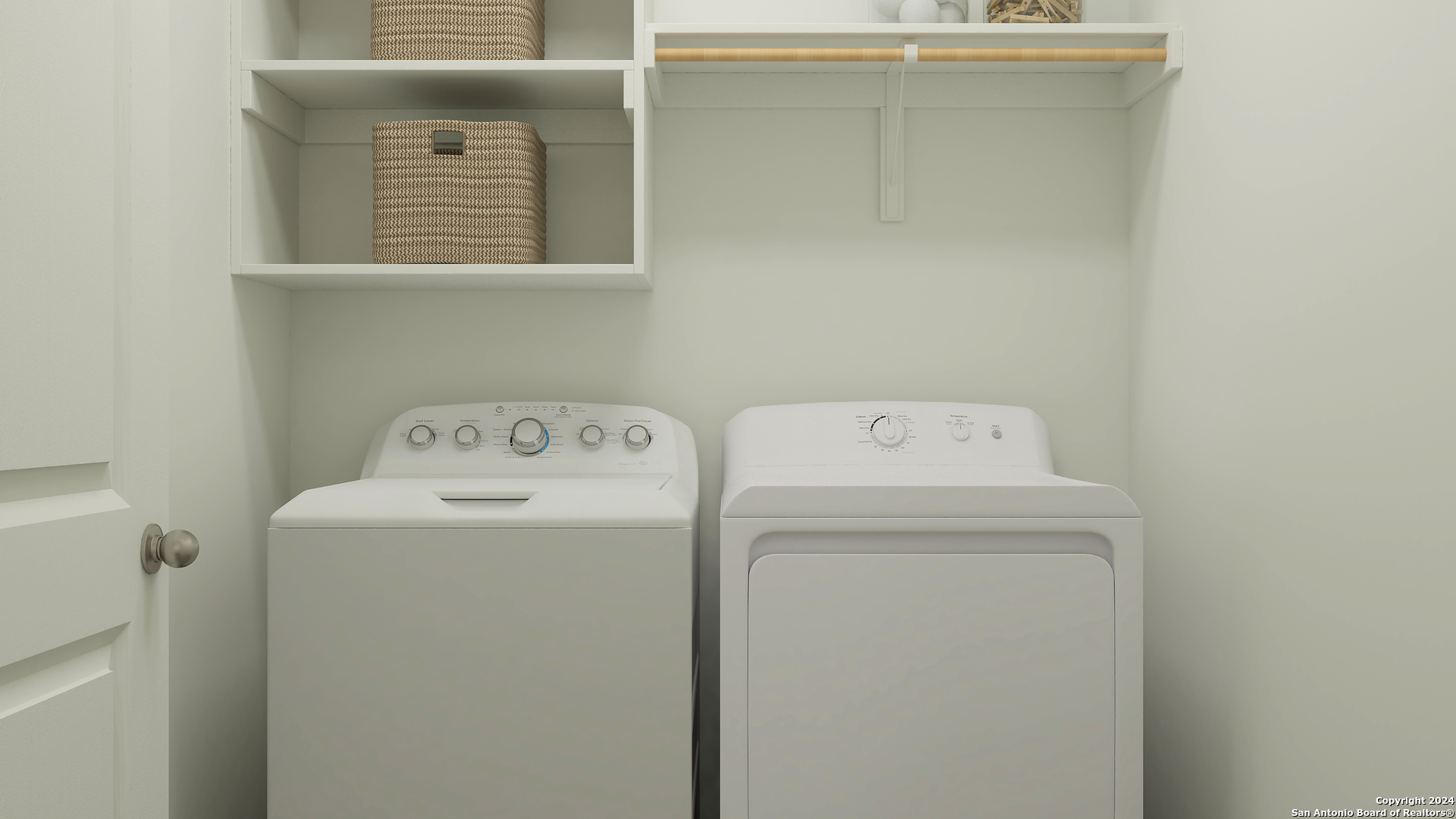 8925 Gila Ridge Seguin, TX 78155 - Photo 25 of 33 a utility room with dryer and washer