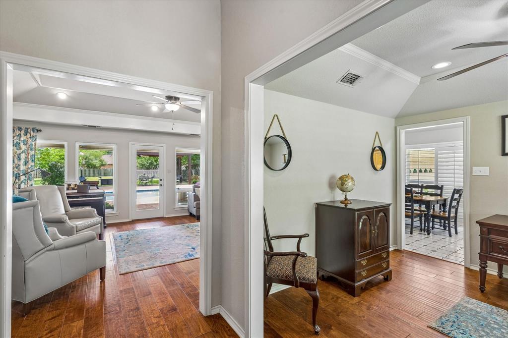 404 Moonlight Lane Keller, TX 76248 - Photo 13 of 40 a living room with furniture and wooden floor
