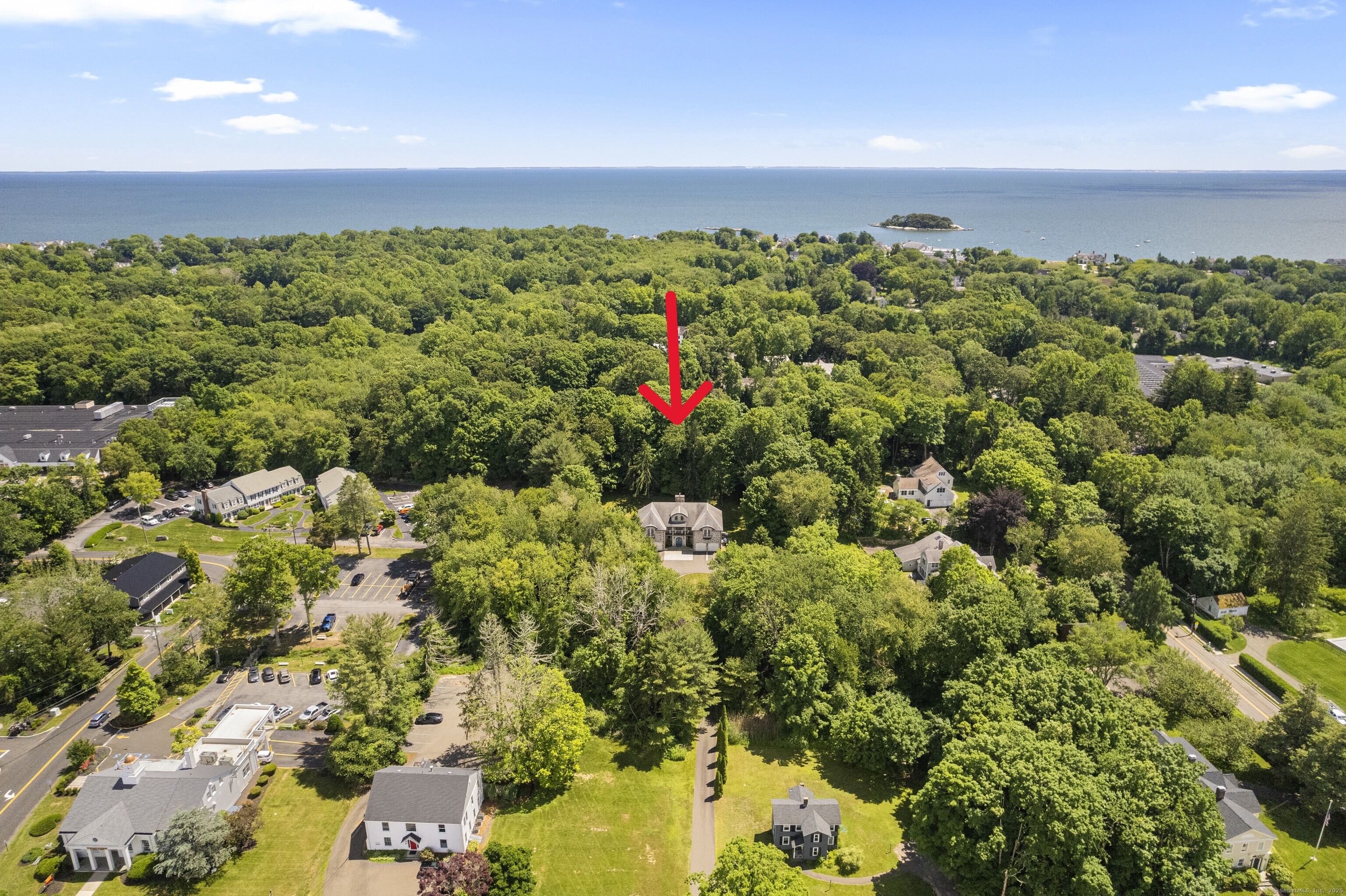 a view of a bunch of houses with street