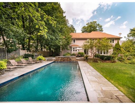 65 Old Farm Road Newton, MA 02459 - Photo 30 of 30 a swimming pool view with a seating space