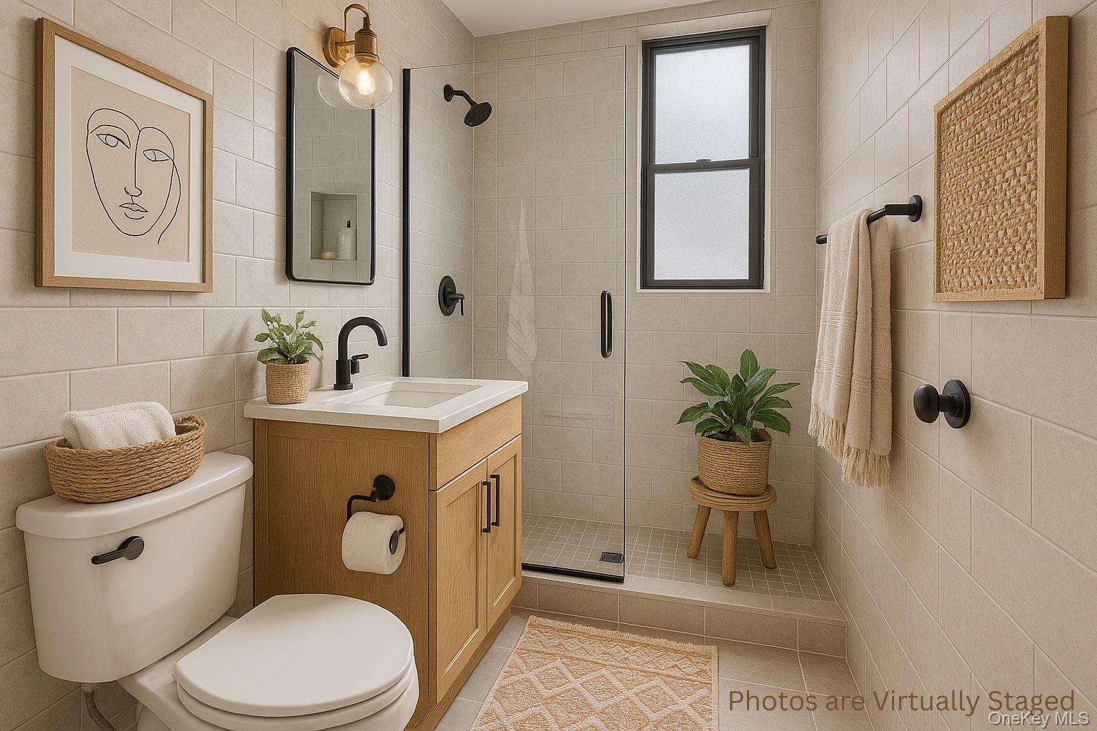 225 Bennett Avenue, Unit 2R Manhattan, NY 10040 - Photo 20 of 25 a white toilet sitting next to a bathroom sink