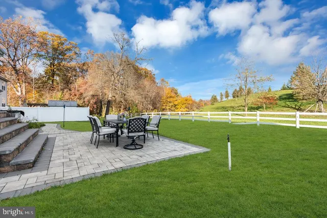an outdoor view having patio