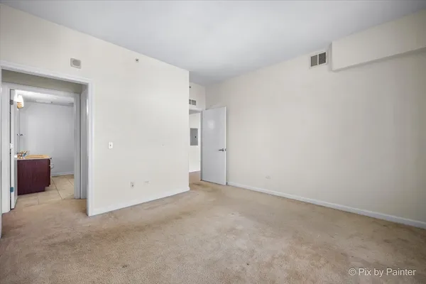 a view of an empty room