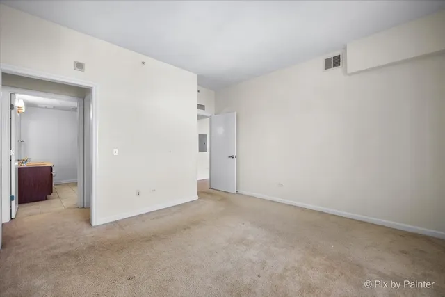 a view of an empty room