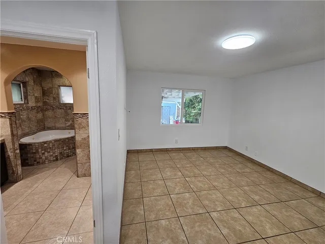 a view of a livingroom with a window