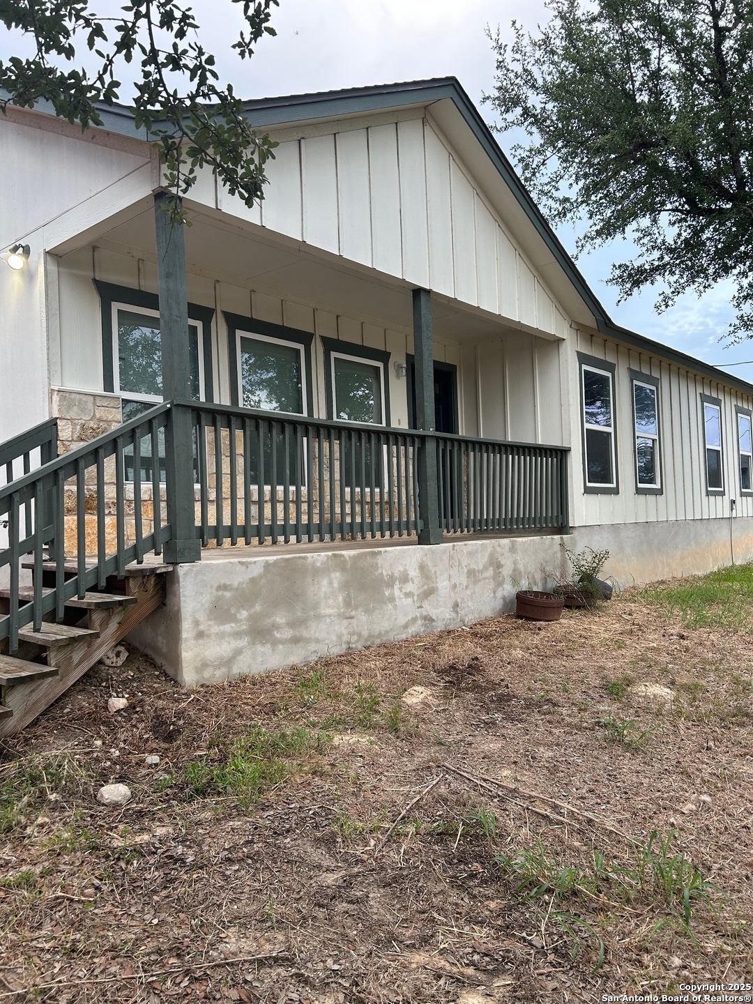 a backyard of a house