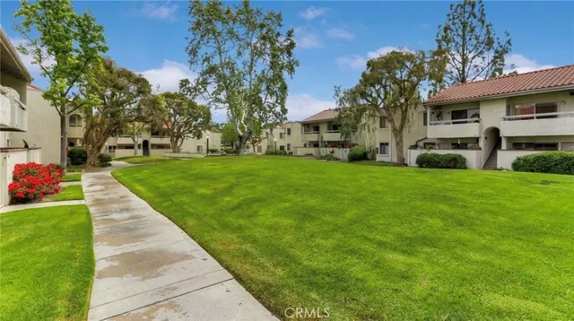 a view of a backyard with a garden