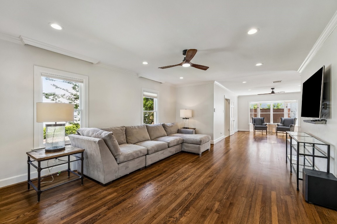 1925 Banks Street Houston, TX 77098 - Photo 12 of 38 Angle from the entry of the home to the living room
