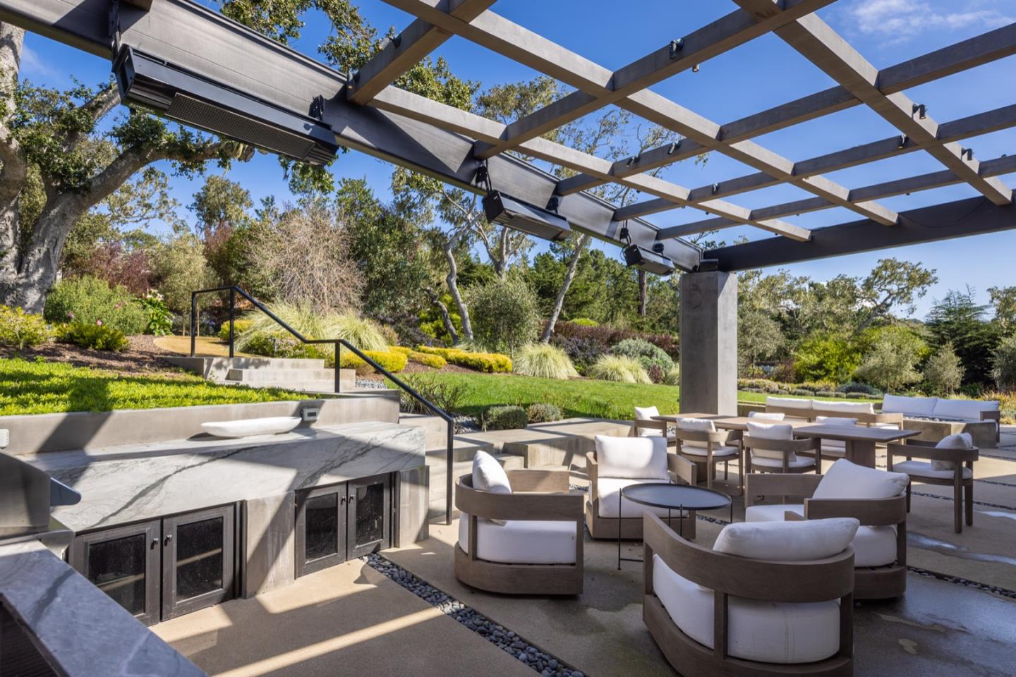 1505 Venadero Road Pebble Beach, CA 93953 - Photo 16 of 34 a outdoor living space with patio furniture and garden