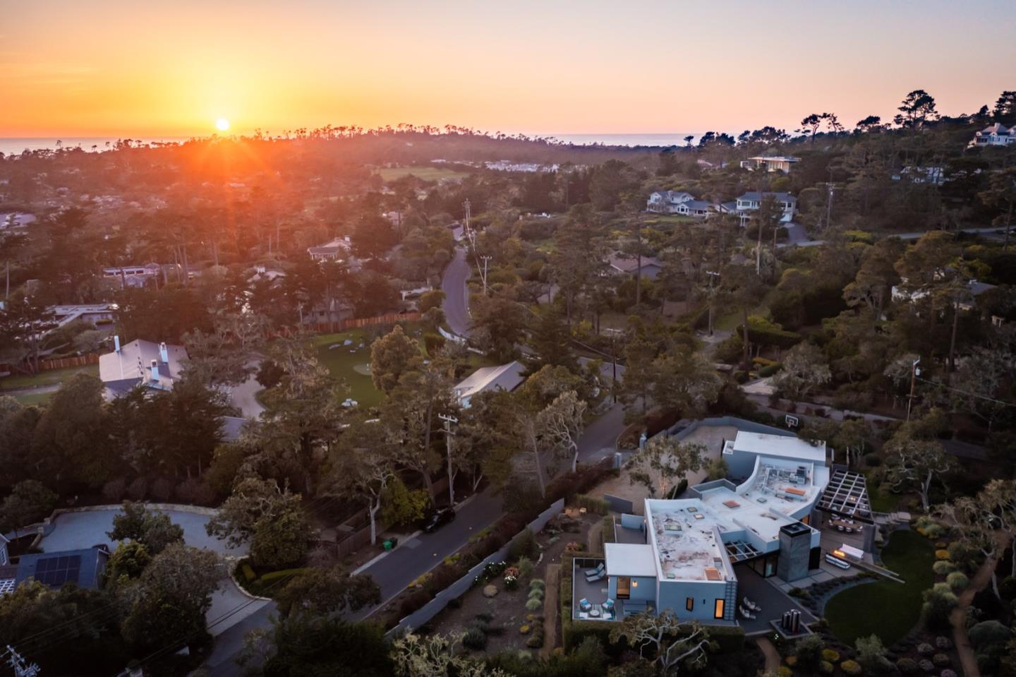 1505 Venadero Road Pebble Beach, CA 93953 - Photo 34 of 34 an aerial view of residential houses with outdoor space and street view