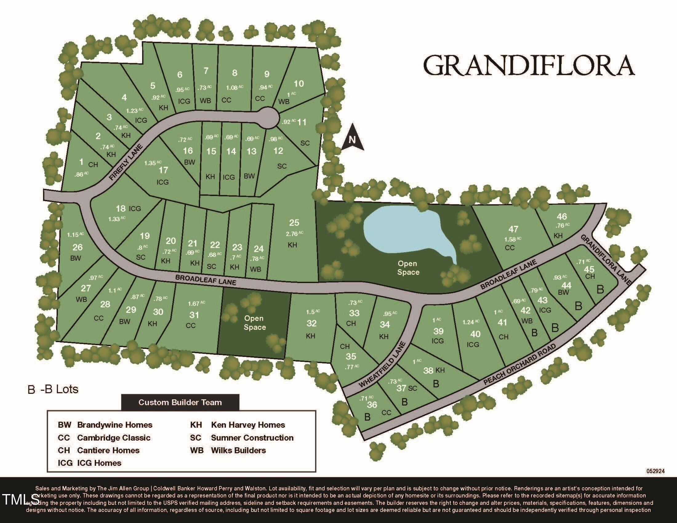 200 Broadleaf Lane Louisburg, NC 27549 - Photo 54 of 57 Grandiflora Marketing Map