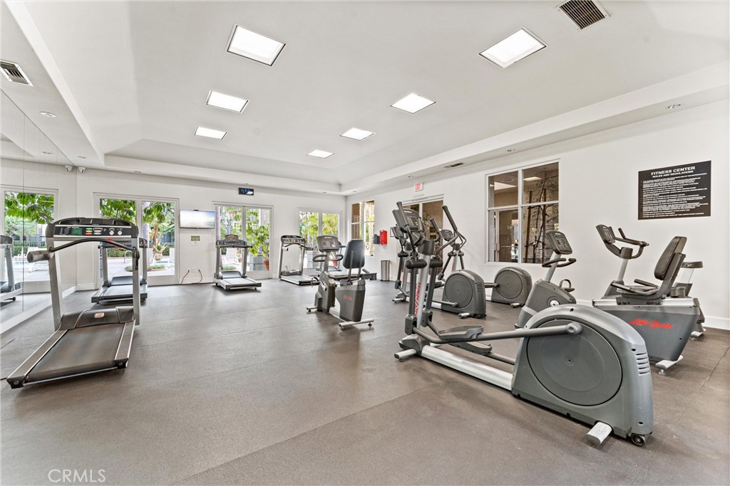 2243 Martin, Unit 415 Irvine, CA 92612 - Photo 33 of 34 a view of a room with gym equipment