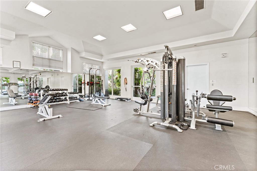 2243 Martin, Unit 415 Irvine, CA 92612 - Photo 34 of 34 a view of a room with gym equipment
